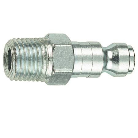 Forney Tru-Flate Style Plug, 1/4 in x 1/4 in MNPT 75215